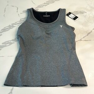 Gray workout top